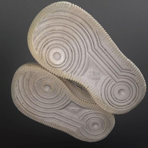 2013 Infant Nike Air Force 1 Low TD Triple White Size 4C 314194 - Picture 5 of 9